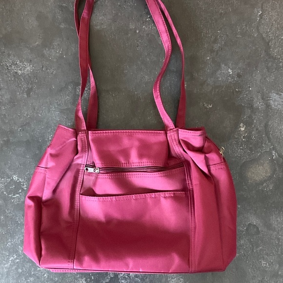 Handbags - Women's Burgundy Shoulder Tote Bag